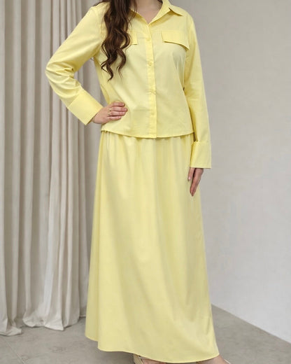 Ensemble Jupe longue et chemise