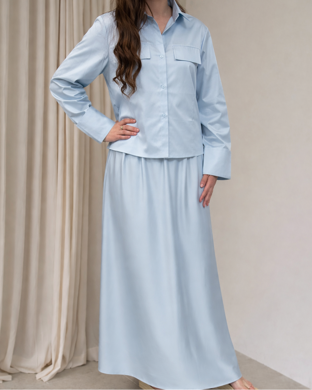 Ensemble Jupe longue et chemise