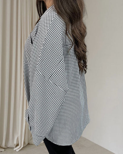 Chemise Vichy oversize