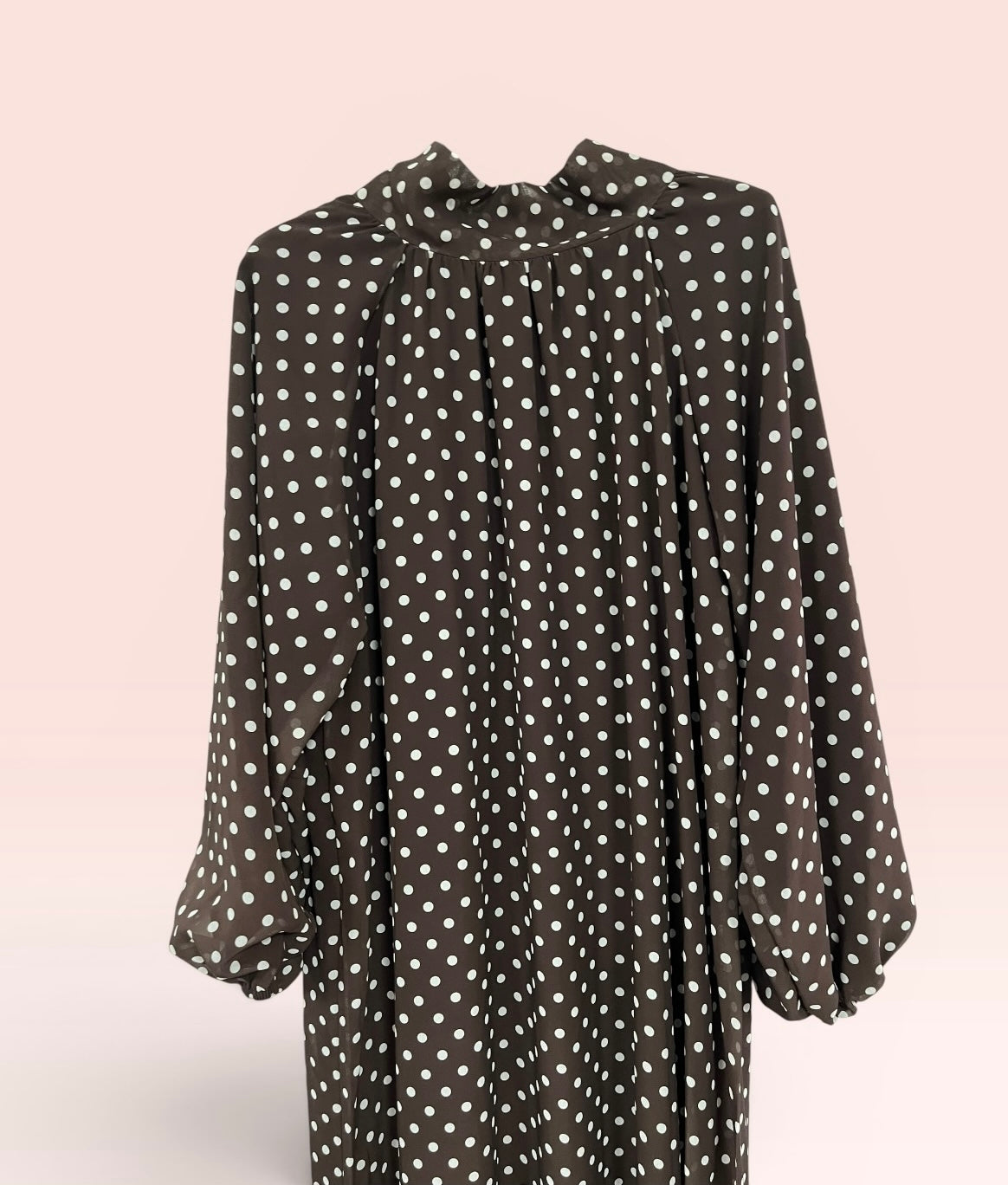 Robe longue fluide à pois