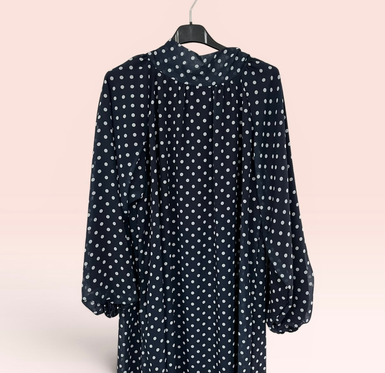 Robe longue fluide à pois