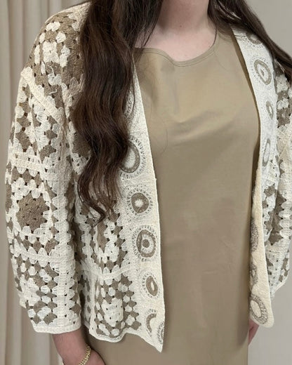 Ensemble Robe avec cardigan crochet