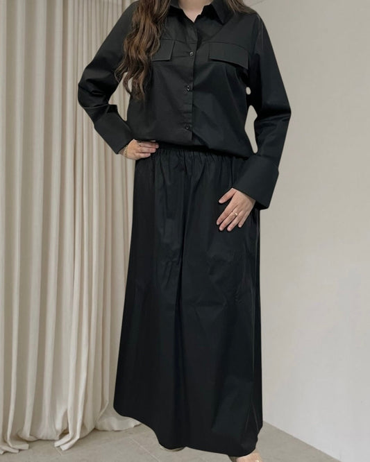 Ensemble Jupe longue et chemise courte