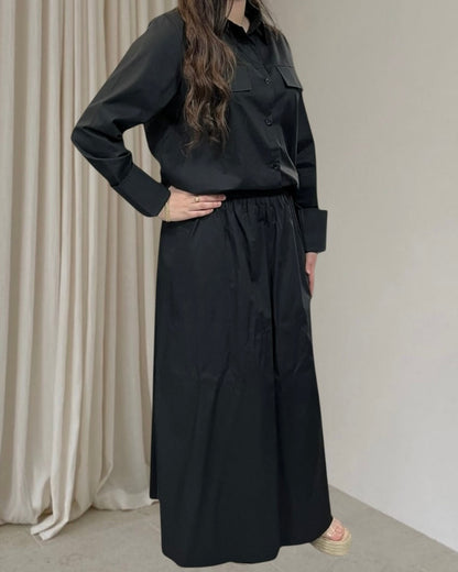 Ensemble Jupe longue et chemise courte